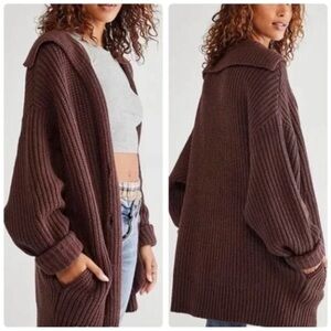 Swim too Deep Free People Cardigan with Buttons